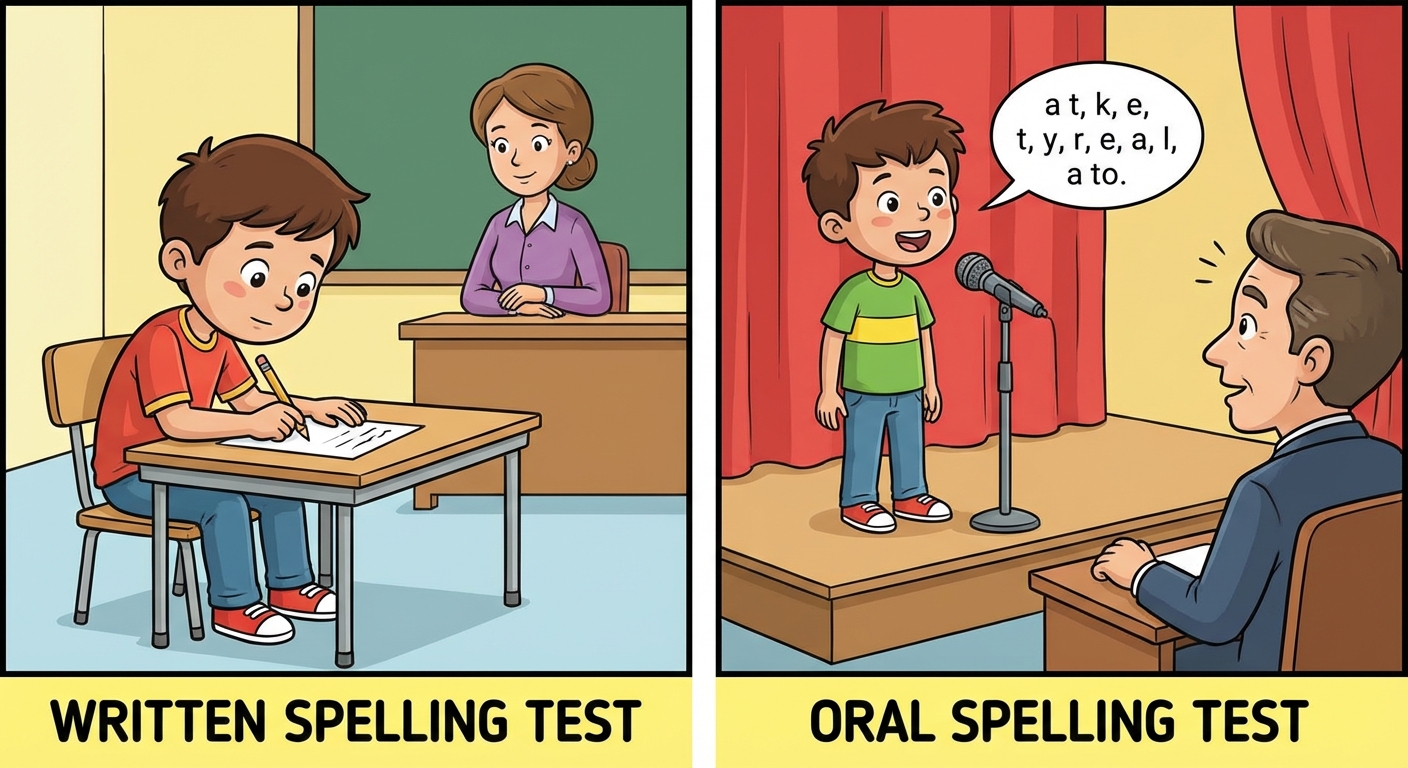 Written and Oral test types