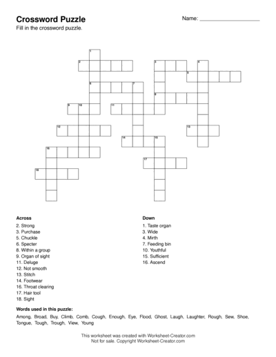 Crossword Puzzle